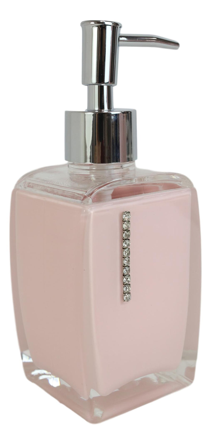 Hot Pink Austrian Crystals 6 Piece Chic Bathroom Vanity Accessories Gift Set