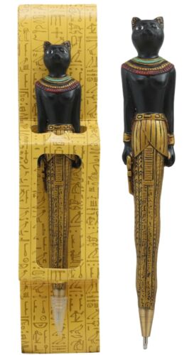 Egyptian Ubasti Temple of Bast Bastet Cat Ballpoint Pen Set of 6 Gods Of Egypt