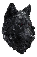 Ebros Large Black Wolf Head with Blood Eyes Wall Decor Plaque 16.5" Tall