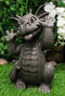 Ebros Whimsical Garden Dragon Making Funny Faces Statue 10.25" H Figurine