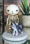 Halloween Unfortunate Skeleton Boy Lucky Gets Peed On by A Stray Dog Figurine