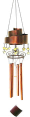 Contemporary Modern Spiral Design Resonant Copper Wind Chime Garden Patio