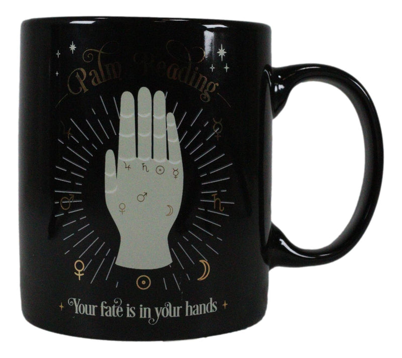 Wicca Fortune Teller Psychic Tarot Cards Palm Reading Chirology Coffee Mug Cup
