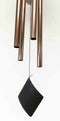 Contemporary Modern Spiral Design Resonant Copper Wind Chime Garden Patio