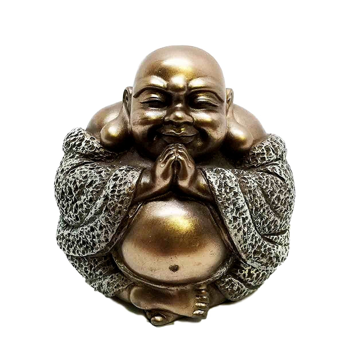 Ebros Happy Buddha Blissful Meditation Figurine Amulet Buddhism Eastern Enlightenment - Ebros Gift
