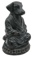 Ebros Meditating Buddha Dog Figurine Zen Koan Monk Dharma Sculpture 6"H Talisman