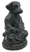 Ebros Meditating Buddha Dog Figurine Zen Koan Monk Dharma Sculpture 6"H Talisman