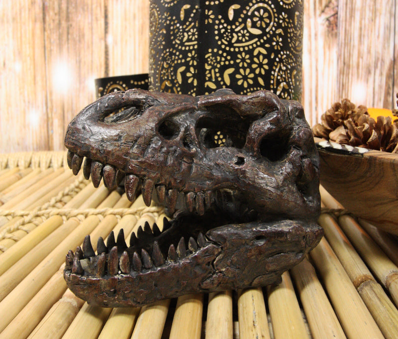 Faux Taxidermy Tyrannosaurus Rex T-rex Dinosaur Head Fossil Small Skull Figurine
