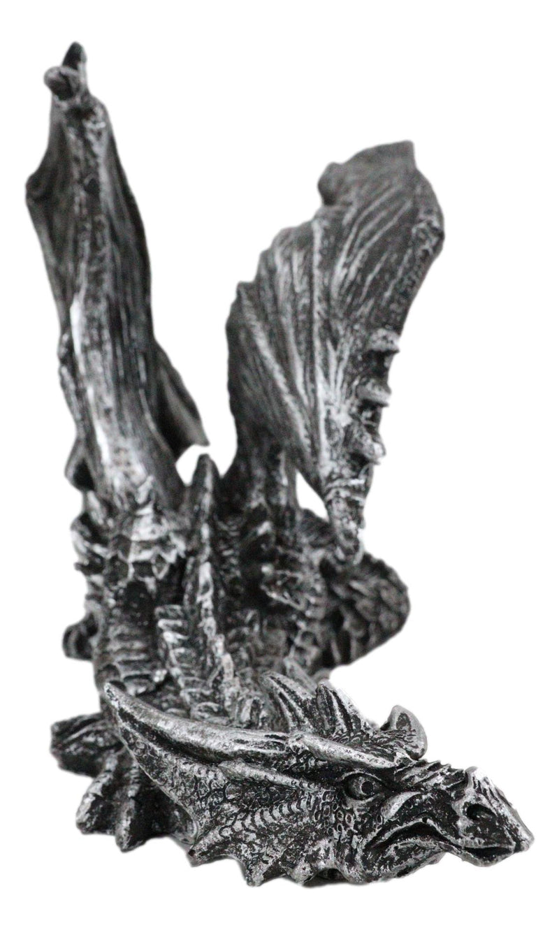 Silent Killer Gothic Prowling Dragon With Open Wings Shelf Sitter Figurine