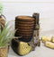 Ebros Western Rustic Revolver Six Shooter And Cowboy Ropes Piggy Coin Bank Figurine