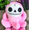 Ebros Furry Bones Skeleton Octopee The Pink Octopus Plush Toy Collectible 5"Tall