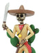Day Of The Dead Desert Bandit Skeleton Statue El Machete Nopales Cactus Figurine