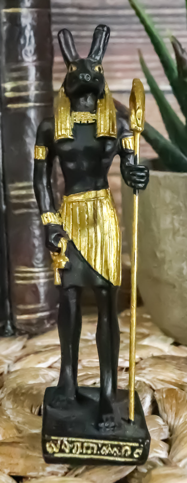 Egyptian God Of Chaos And Desert Seth Dollhouse Miniature Statue Gods Of Egypt - Ebros Gift