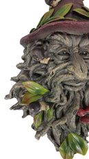 Celtic Toadstool And Snails Greenman With Magical Sorting Hat Wall Decor Plaque