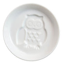 Set Of 6 Japanese White Porcelain Owl Small Dipping Sauce Condiment Dishes Bowls