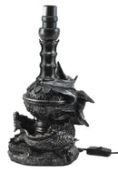 Climbing Gothic Dragon Desktop Table Lamp Statue Decor With Shade 19"H
