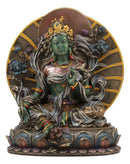Large Arya Green Tara Statue Buddha Figurine Syamatara Bodhisattva Jetsun Dolma