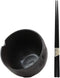 Ebros Whimsical Ceramic White And Black Owl Ramen Bowl and Chopsticks Set of 2