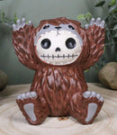 Ebros Larger Furry Bones Man or Ape Bigfoot Skeleton Monster Collectible Figurine 3.5" H Furrybones Mythical Legend Mountain Forest Dweller