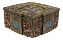 Ebros Stonemasons Masonic Small Decorative Box Jewelry Trinket 4" Long