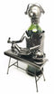 Ebros Chiropracter Treating Child Patient Steel Metal Wine Bottle Holder Storage