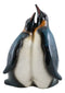South Pole Family Emperor Penguins Mom and Dad Couple Hug Time Decor Figurine