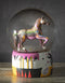 Trail Of Painted Ponies Western Praire Horizon Horse Glitter Water Globe Decor