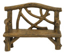 Ebros Fairy Garden Miniature Tree Twigs and Branch Love Bench Sculpture 3.5" H