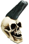 Revolution Punk Rock N Roll Hairstlye Funky Skull Skeleton Figurine Sculpture
