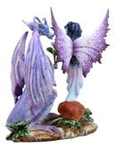 Amy Brown Romantic Twilight Dragon Courting Fairy Figurine Dragons Are Romantic