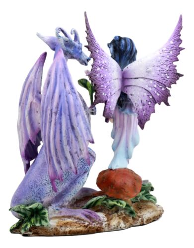 Amy Brown Romantic Twilight Dragon Courting Fairy Figurine Dragons Are Romantic