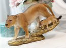 Safari African Lion Queen Lioness With Cub Family Statue 11"L Animal Collectible