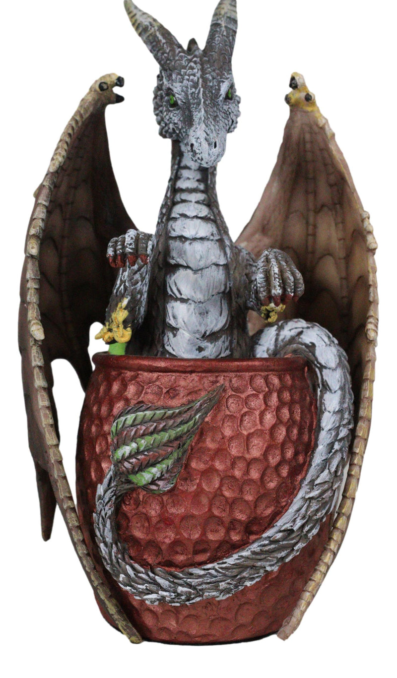 Spirit Cocktail Drink Moscow Mule Gray Dragon Bathing Faux Copper Mug Figurine