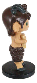 Greekies Greek God Of The Wild Music And Lust Pan Holding Flute Figurine 3.75"H