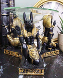 Egyptian Gods Horus Anubis And Pharaoh Candle Heat Oil Tart Scent Burner Decor