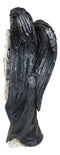 Large Winged Death Angel Grim Reaper Skeleton By Graveyard Tombstone Figurine