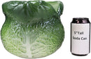 Ebros 7.25"H Ceramic Gourmet Green Savoy Cabbage Utensil Holder Or Flower Vase