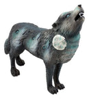 Full Moon Wolf Pack Native Tribal Howling Wolf Totem Spirit Figurine 6.25"L