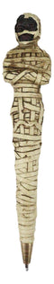 Pack Of 6 Egyptian Bandage Wrapped Mummy Sarcophagus Sculptural Ballpoint Pens