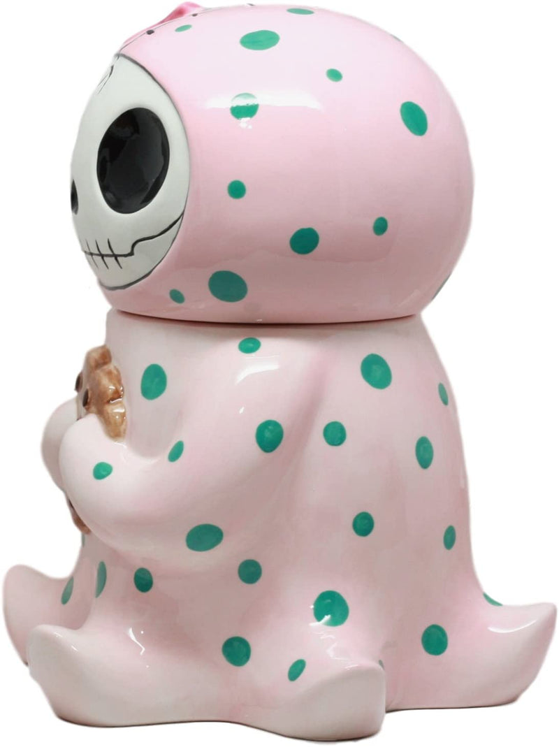 Furrybones Octopee Pinkie Octopus Ceramic Cookie Jar Collectible Cute Skeleton