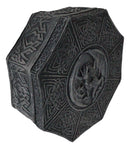Celtic Knotwork Symbols Giant Winged Dragon Decorative Octagon Jewelry Box