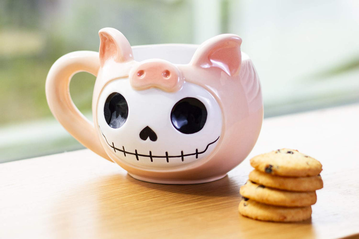 Ebros Gift Furrybones Coffee Mug Beverage Cups 14 fl oz Mugs (Bacon Mug)