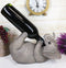 Ebros Kitchen Decor Safari Savannah Elephant Pachyderm Wine Oil Bottle Holder Figurine