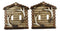 Pack of 2 Rustic Log Cabin Deer Antlers Double Toggle Switch Wall Outlet Plate