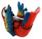 Rio Rainforest Jungle Red Scarlet Macaw Parrot Wine Bottle Holder Caddy Figurine