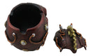 Mad Max Style Steampunk Cool Punk Gearwork Rock Skull Jewelry Box Figurine