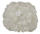 Quartz Crystal Mineral Stone Rocks Floral Vase Modern Accent Sculpture 10"L