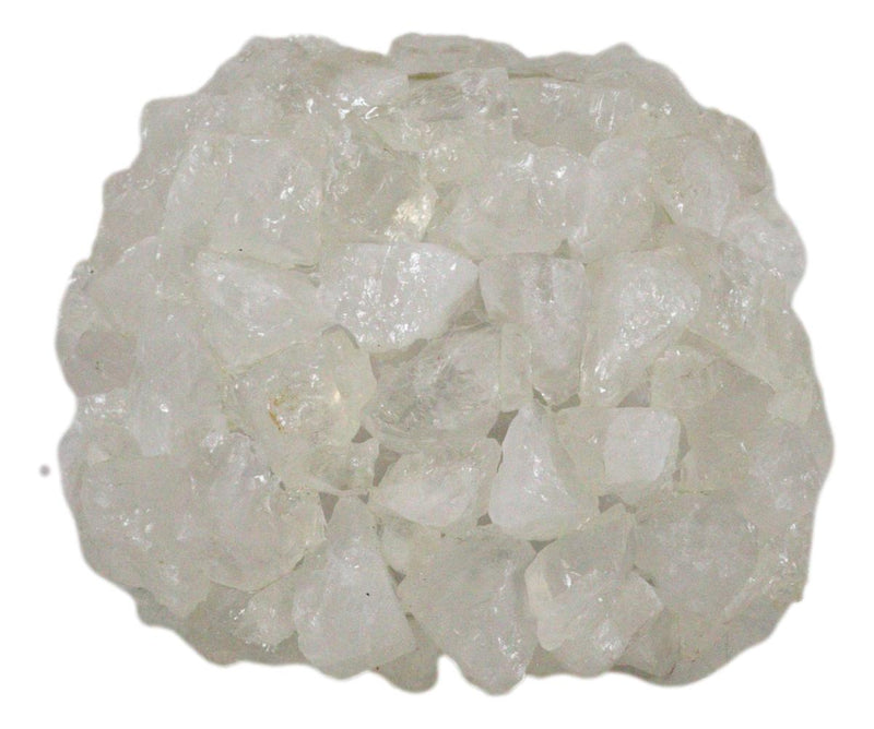 Quartz Crystal Mineral Stone Rocks Floral Vase Modern Accent Sculpture 10"L