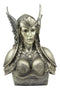 Norse Viking Poetic Edda Goddess Valkyrie Bust Statue 11"H Odin's Iron Maiden