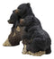 Whimsical Rustic Forest 3 Black Bear Cubs Climbing On Arched Log Statue 12.25"L - Ebros Gift